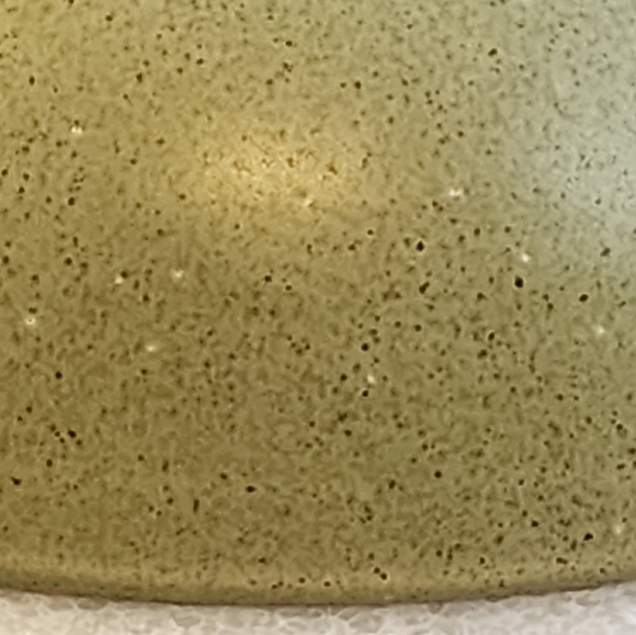 Vtg Haeger USA Pottery 101 Green Speckled Footed Bowl Planter - Picture 12 of 13